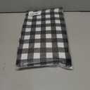 Fitable Black and White Checkered Tablecloth with Elastic - 30"x96" - Waterproof Vinyl Fitted Picnic Table Cover with Flannel Backing, Rectangle Outdoor Tablecloth for 8 Foot Table, Folding Table