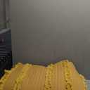 Ultra Soft Pre-Washed Quilted Boho Yellow King Size Blankets for Bed, Ruffle Fringed Decorative Throw, Stone Washed Chic Rustic Blanket for Sofa Couch Bed, 104"*90"