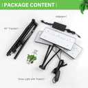 LBW Grow Lights for Indoor Plants with Stand, 642 LEDs Full Spectrum Standing Grow Light, Tall Floor Lamp with 3/6/12H Timer, 6 Brightness, 3 Modes, 63" Adjustable Tripod