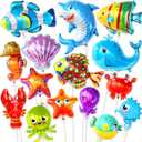 KatchOn, Big Balloons for Under the Sea Party Decorations - 43 Inch, Pack of 15 | Ocean Balloons, Under The Sea Balloon | Ocean Animal Balloon, Pool Party Balloons Beach Theme Party Decoration