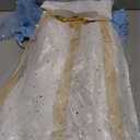 ReliBeauty Kids Virgin Mary Costume for Girls with Cape and Headpiece (7-8/130, White)