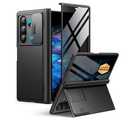 BERFY for Z Fold 7 Case with Privacy Screen Protector, [Anti Spy] Hidden Kickstand & Slide Camera Cover & Hinge Protective, Full Body Shockproof Slim Hard Phone Case for Samsung Galaxy Z Fold 7, Black