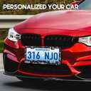 License Plate Frames 2 Pack for Women Men Car Plate Holder Cover Butterfly Insects Specimen Black Metal Tag Frame Stainless Steel Car Front Rear Plate Decor