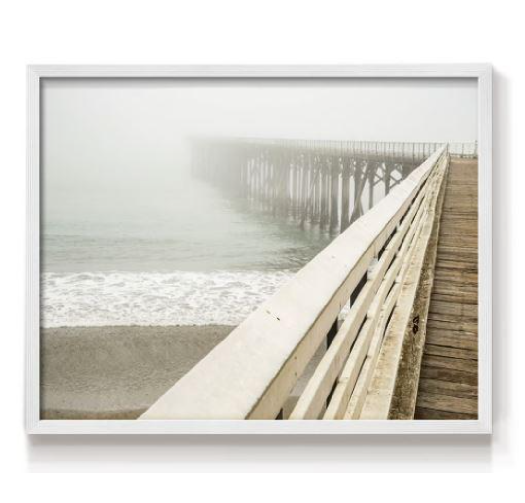 25"/17" San Simeon Warf Sf Framed