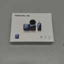 PQRQP 3 in 1 Microphone for iPhone/Android/Camera, Wireless Microphones, 328ft Transmission, 18H Battery Life, Mini Microphone for Record Interview, Vlogs, Tiktok (Ebony Black)