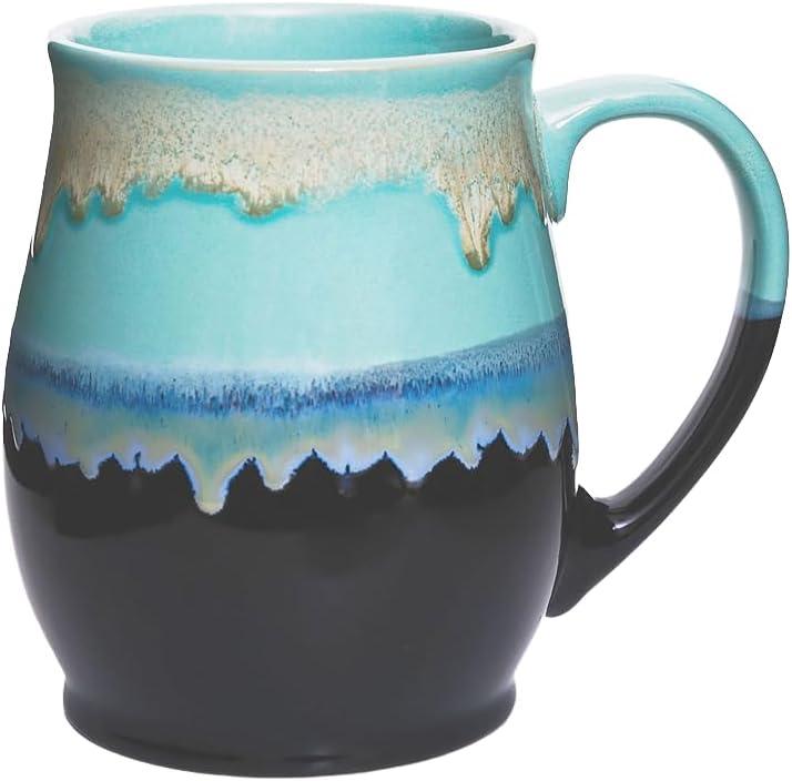 Large Ceramic Coffee Mug, 25 oz/710 ml, Dishwasher and Microwave Safe, Extra Large Tea Mug, Perfect for Office and Home, Great Gift (Green)
