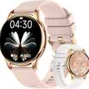 Smartwatch for Android Phones/iPhone (Pink), 1.3" Fitness Tracker Watch with Heart Rate/Sleep Monitor/Spo2/100+ Sports/Bluetooth Call/DIY Watch Face, Smart Watches for Women Men,