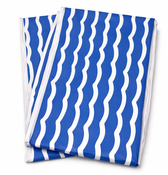 Lap Top Sunshade, Blue Waves 16" 2 Pack