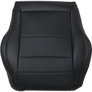 NLQR Front Driver Side Bottom Replacement Perforated Seat Cover Black Microfiber Leather Compatible with Mercedes Benz C250 C350 2012 2013 2014 2015