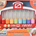 Farm Animals Keyboard Preschool Learning Toy with Silly Sounds and Light-Up Piano with Learning Songs for Infants