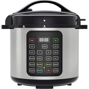 NEWBULIG 8 Quart Electric Pressure Cooker, Stainless Steel Multi Cooker Pressure, 12-in-1 Slow Cooker for Rice, Meat Stew, Porridge, Multigrain, Steam, Yogurt Maker