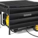 GenArmor Generator Covers While Running, 100% Waterproof Heavy Duty Tarps Generator Tent, Portable Outdoor Generator Enclosure for Most 4000w~13000w Generators, Black (Standard Version)