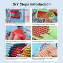 FHBUBPUP Butterfly Diamond Painting Kits for Adults, Flower Diamond Art Kits for Beginners - DIY Full Drill Round Diamond Dot Gem Art, Craft Gift Suitable for Home Wall Decoration 1212Inch
