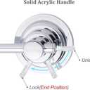 Sneatup Suction Cup Extendable 17-29" Stainless Steel Towel Bar (Chrome Plating)