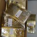 WDF300 Pieces Gold Plastic Silverware - Heavy Duty Disposable Cutlery Set Plastic Gold Silverware Set Includes 100 Forks, 100 Spoons, 100 Knives for Party Baby Shower Wedding Spring