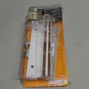 Prime-Line C 1203 Diecast White Finish, Sliding Patio Door Surface Mount Handle (Single Pack)