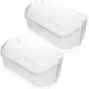 Door Shelf/Bin FFSS2615TP0/O, FFSS2615TS0/O, FFSS2625TS0/O, LGHX2636TF0/O, FFSS2615TE0/O, LFSS2612TF0/O, FFSS2615TE2 for Frigi-daire Refrigerator- Top Door Shelf Replacement.(2-PACK)