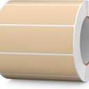 1000 PCS Vinyl Stickers Khaki 3x1 Inch Square File Labels Roll Removable Self-Adhesive Color Coding Rectangle Sticker for School Classroom Inventory Marking