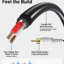 VCE 3.5mm Female to 2 RCA Splitter Male Stereo Audio Y Cable 2-Pack, Gold Plated Adapter Compatible for TV,Smartphones, MP3, Tablets, Speakers,Home Theater (39 inch)