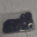 50 PCS 5/16" Stainless Flat Washers, 19/20" Outer Diameter, 18-8 (304) Stainless Steel Metal Washers for Screws and Bolts, Black Finish