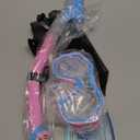 Snorkeling Gear for Adults Kids, Dry-Top Snorkel Set, 180Panoramic Wide View Diving Mask Breathing Freely Snorkel Mask for Snorkeling Scuba Diving Swimming Travel (A1-Black + BlackGreen)