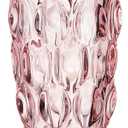 CEMABT Glass Vases for Flowers, Unbreakable 3.4 lb Morden Vases for Tables Centerpieces, Vintage and Clear Rose Large Vases Christmas Thanksgiving Gifts, Pink