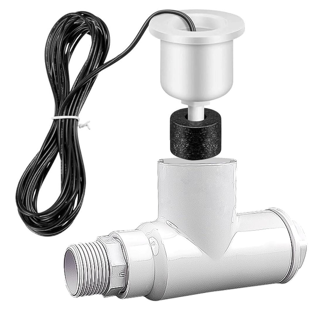 1 Piece Float Switch HVAC, SS1 Safe T Switch, with Adapter and Conductor, for HVAC Systems, Air Conditioner, Effectively Detect Condensate Overflow HVAC Float Switch (1)