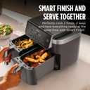 Ninja DualZone Air Fryer, 8 Qt, 6-in-1, Grey, DZ801