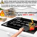 Stove Top Cover for Electric Stove 28 "x 20 ", The Kitchen Is the Heart of the Home Heat Resistant Glass Top Stove Cover Protector, Glass Cooktop Covers, Kitchen Flat Electric Stove Top Covers