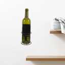 Hemoton Wall Mounted Wine Rack Single Bottle Holder Metal Wall Wine Shelf for Home Bar Kitchen Dining Room Storage and Display