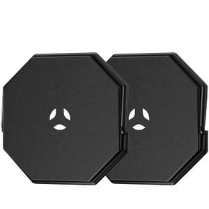 Vinyl Siding Mounting Blocks, Siding Mounting Kit, 130110006001 Octagon Mounting Block, Siding Mounting Plate for 1/2 inch Lap Double and 4 inch Height Siding (2, Black)