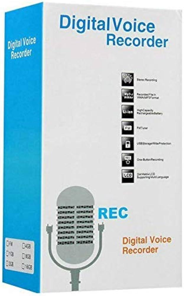 64GB Digital Voice Recorder Voice Activated Recorder with Playback, Portable Audio Recorder, Portable Recording Device with AI Noise Reduction, Portable Audio Recorder for Meeting/Course