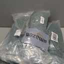 downluxe Indoor Chair Cushions for Dining Chairs, Tufted Overstuffed Textured Kitchen Chair Pads with Ties and Non-Slip Backing, 15.5" x 15.5" x 4", Dark Green, 4 Pack