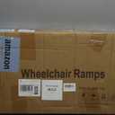 FACHNUO 2 Feet Portable Wheelchair Ramp, Non-Skid Aluminum Handicap Ramps with Handle, Folding Threshold Wheel Chair Ramp for Home Steps, Stairs, Entry, Threshold, Doorways, Scooter, 800LBS Capacity (2FT(Using height 2-6''))