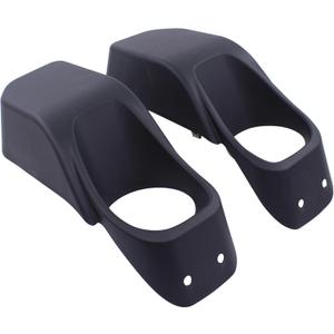 ApplianPar Front Bumper Fog Light Lamp Cover Bezel for Jeep Wrangler JK 2007-2017 Left and Right Side