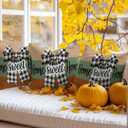 Sweet Home Throw Pillow Covers 12x20 Set of 2,Bow Black Buffalo Plaid Decorative Pillow Covers,Sage Green Orange Cushion Case for Sofa Couch Patio Garden Bedroom