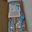 Carpet Rake for Pet Hair Removal - Reusable Pet Hair Remover, 60 Adjustable Long Handle Cat Dog Carpet Rake Scraper with Patented Design, Dog Hair Rake Brush for Rugs, Mats (Blue)