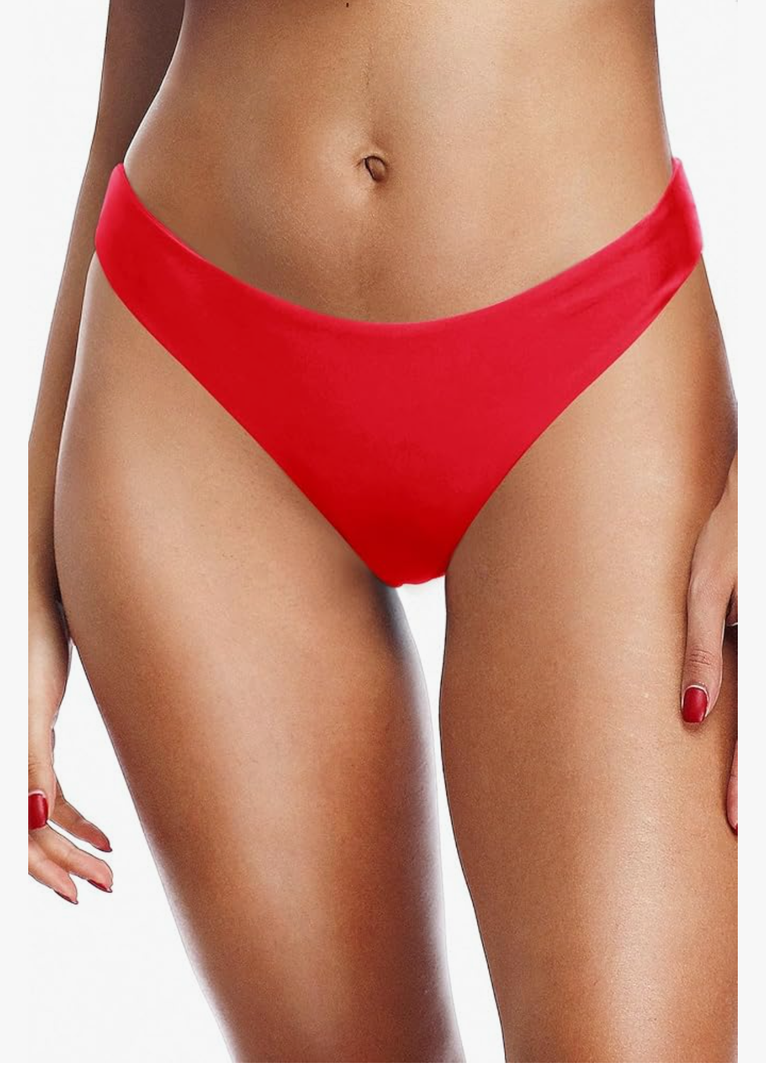 Tempt Me Women Cheeky Bikini Swimsuit Bottom - High Cut Bathing Suit Bottoms Low Rise Brazilian Swim Bottom 2025 Swimwear XL