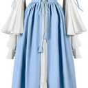 Spooktacular Creations Halloween Renaissance Costume Women, Renaissance Corset Dress, Plus Size Medieval Chemise for Cosplay S