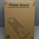 Pilates Board - 7 in 1 Pilates Reformer Set, Multifunctional Abdominal Pilates Board for Home Workout Equipment, Portable Foldable Pilates Exercise Machine，Double Elastic Band Pilates Reformer Board