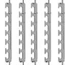 Sindax Space Saving Hangers Telescopic, 6 Holes Clothes Hangers Adjustment to 9 Holes, Upgraded Sturdy Metal Clothes Hangers Space Saving for Heavy Clothes, Closet Organizers and Storage - 8 Pack (17 inches)