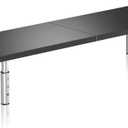 Suptek Dual Monitor Stand Riser, Large Monitor Laptop Stand Riser 3 Adjustable Heights Computer Stand for Laptop, Printer, Notebook(MST016L)