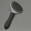 Self-Cleaning Slicker Brush With Release Button, Dog Shedding Grooming Tool, Cat Comb Pet Massage for Long or Short Hair, Removes Tangles & Loose Fur