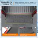 powoq Tailgate Mat Compatible with 2021 2022 2023 2024 2025 2026 Ford F150 Tailgate Cover Tailgate Liner TPE Replacement for 2021 2022 2023 2024 2025 2026 Ford F150 Accessories