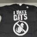 I Hate Cats Dog Lovers Puppy Sayings Animal T-Shirt, Size Large