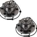 Autoround 515125 2 Pack [4WD/AWD] Front Wheel Bearing and Hub Assembly fit for 2008-2012 Nissan Titan/Armada, 08-10 Infiniti QX56, 6 Lug W/ABS