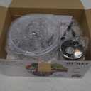 16 cup glass bowl 850W Electric Food Processor,LED timer. 3-Tiered 6 Cutting Edges blade for mincing, chopping,Ideal as meat grinder,fresh vegetables chopper,pet food process in kitchen.