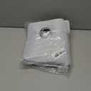 ChrisDowa Blackout Curtains 48 inches Long for Bedroom - 2 Panels Set Grommet Thermal Insulated Room Darkening Curtains for Living Room (Greyish White, 42 x 48 Inch)