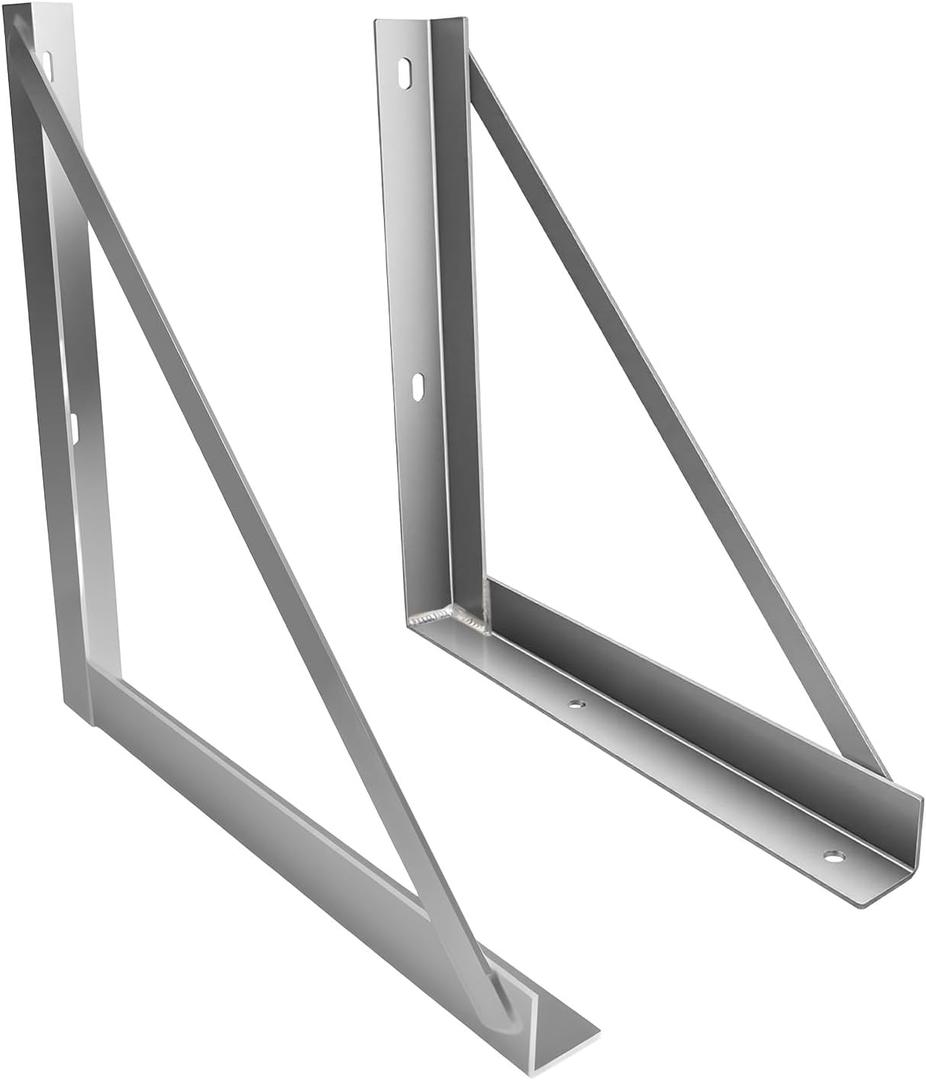 24"x24" Underbody Tool Box Mounting Kit - 1 Pair Aluminum Brackets