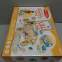 Melissa & Doug Wooden Shape Sorting Grocery Cart - Toddler Toys with 12 Blocks, Puzzle Board and Coffee Cup for Pretend Play and Montessori Toys - FSC Certified